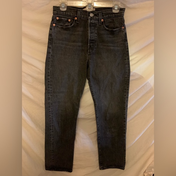 ✨⚡️💥 WEDE STRAIGHT fit women's Take a hint black jeans - Picture 2 of 13